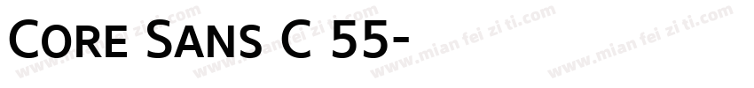 Core Sans C 55字体转换